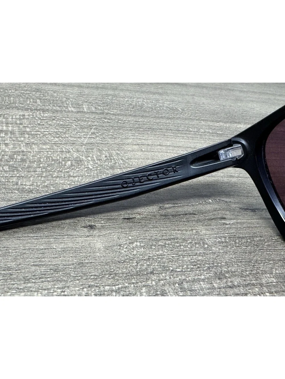 Oakley OJECTOR 9018-0355 Sunglasses Matte Black w/Prizm Violet Iridium **READ**